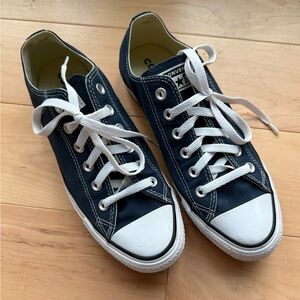 Converse Dark Navy Blue Canvas Sneakers